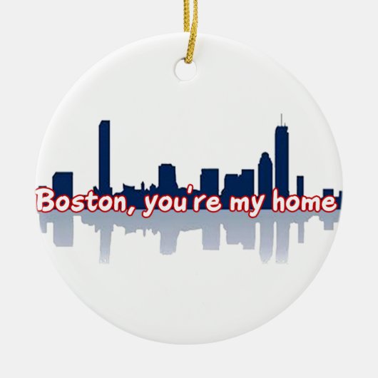 Boston Je bent mijn thuis Keramisch Ornament (Voorkant)