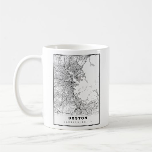 Boston Kaart Koffiemok (Links)