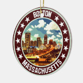 Boston Keramisch Ornament (Links)