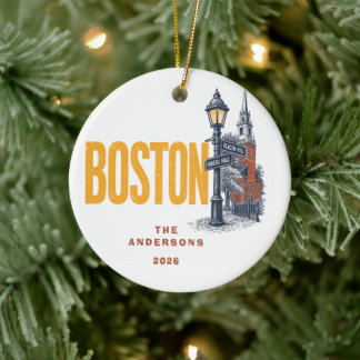 Boston Landmark Kerst Ornament