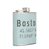 Boston Latitude Longitude Heupfles (Rechts)