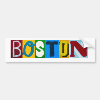 Boston Letters Bumpersticker