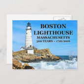 Boston Lighthouse, Massachusetts Briefkaart (Voorkant / Achterkant)