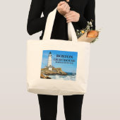 Boston Lighthouse, Massachusetts Canvas tas (Voorkant (product))