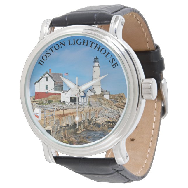 Boston Lighthouse, Massachusetts eWatch Horloge (Gekanteld)