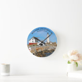 Boston Lighthouse, Massachusetts Round Wall Clock Ronde Klok (Huis)