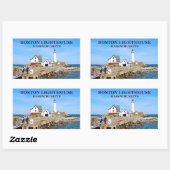 Boston Lighthouse, Massachusetts Stickers (Vel)
