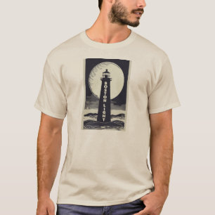 Boston Lighthouse Moon T-shirt