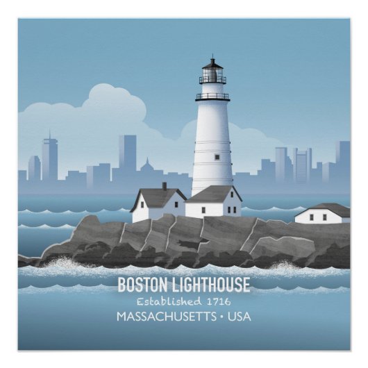 Boston Lighthouse Perfect Poster (Voorkant)