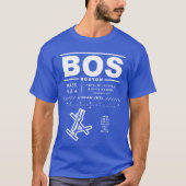 Boston Logan Int'l Airport BOS T-shirt (Voorkant)