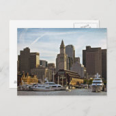 Boston Long Wharf Briefkaart (Voorkant / Achterkant)