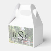 Boston MA - Boston Public Garden Bridge Bedankdoosjes (Achterkant)