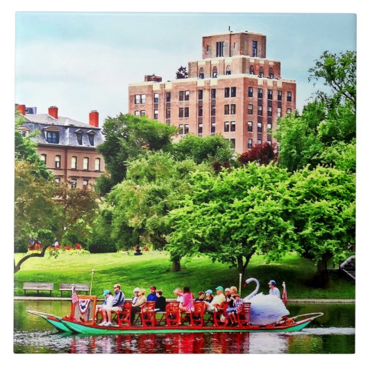 Boston MA - Boston Public Garden Tegeltje (Voorkant)