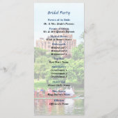 Boston MA Boston Public Garden Wedding Programme (Dos)