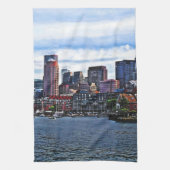 Boston MA - Inner Harbor Theedoek (Verticaal)