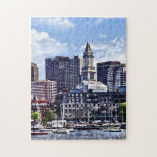 Boston MA - Skyline met Custom House Tower Legpuzzel