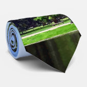 Boston MA - Uitzicht vanaf Boston Public Garden Stropdas (Opgerold)