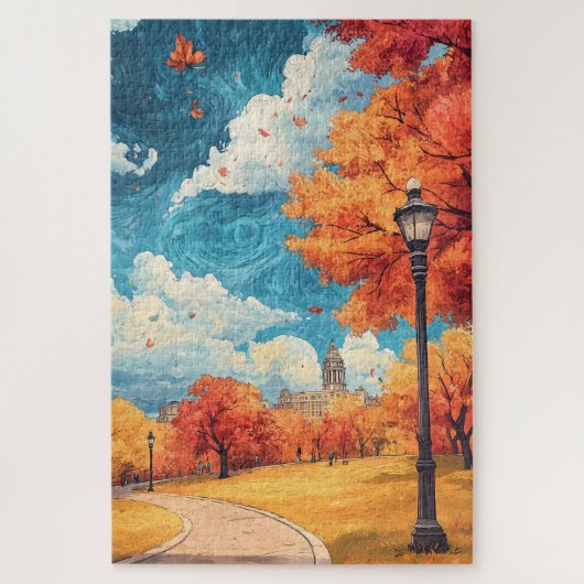 Boston MA USA Reizen Legpuzzel (Verticaal)