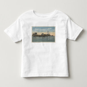Boston, MABoston Lighthouse bij Boston Harbour Kinder Shirts
