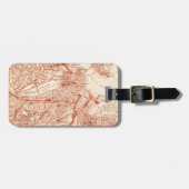 Boston  Map Bagagelabel (Voorkant horizontaal)