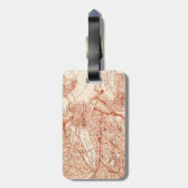 Boston  Map Bagagelabel (Achterkant verticaal)