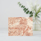  Boston Map Briefkaart (Staand voorkant)