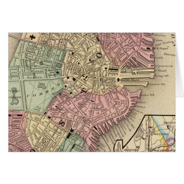 Boston Map door Mitchell (Voorkant Horizontaal)