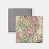 Boston Map door Mitchell Magneet (Voorkant / Achterkant)