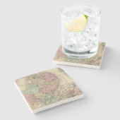 Boston Map door Mitchell Stenen Onderzetter (Zijkant)