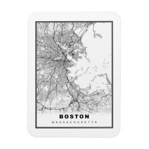 Boston Map Magneet
