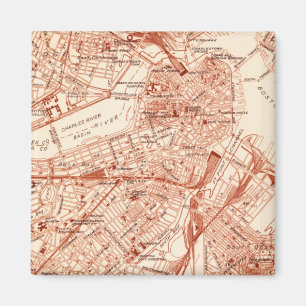  Boston Map Magneet