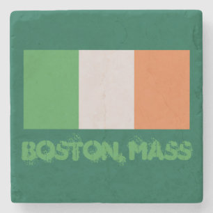 Boston, Mass Ierse vlag (trots Iers erfgoed) Stenen Onderzetter