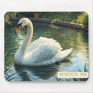 Boston, Mass. Public Garden Zwanen Muismat