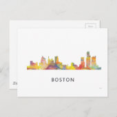 BOSTON MASS. SKYLINE WB1- BRIEFKAART (Voorkant / Achterkant)