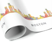 BOSTON MASS. SKYLINE WB1- CADEAUPAPIER (Rol Hoek)