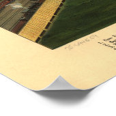 Boston Massachusetts 1902 Antiek Panoramic Map Poster (Hoek)