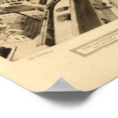 Boston Massachusetts 1905 Antiek Panoramic Map Poster (Hoek)