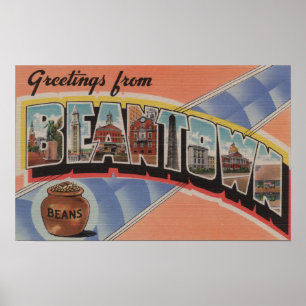 Boston, Massachusetts (Bean Town) Poster
