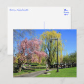 Boston, Massachusetts - Boston Gardens Post Card Briefkaart (Voorkant / Achterkant)