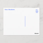 Boston, Massachusetts - Boston Harbor Post Card Briefkaart (Achterkant)