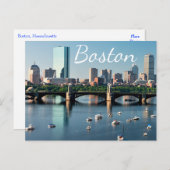 Boston, Massachusetts - Boston Harbor Post Card Briefkaart (Voorkant / Achterkant)