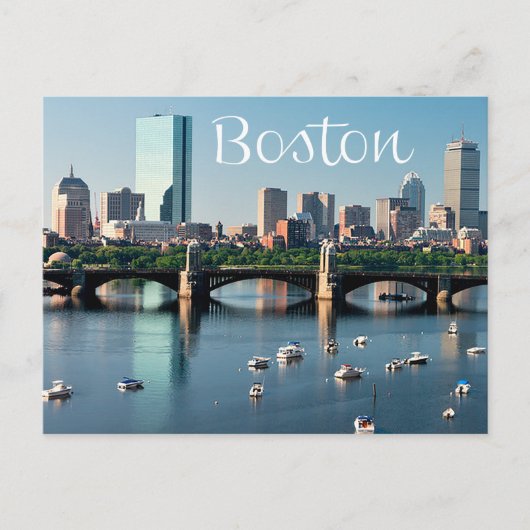 Boston, Massachusetts - Boston Skyline Post Card Briefkaart (Voorkant)