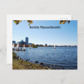 Boston Massachusetts Briefkaart (Voorkant / Achterkant)