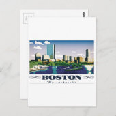 Boston, Massachusetts Briefkaart (Voorkant / Achterkant)