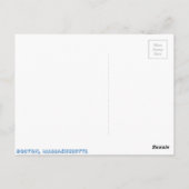 Boston, Massachusetts Briefkaart (Achterkant)