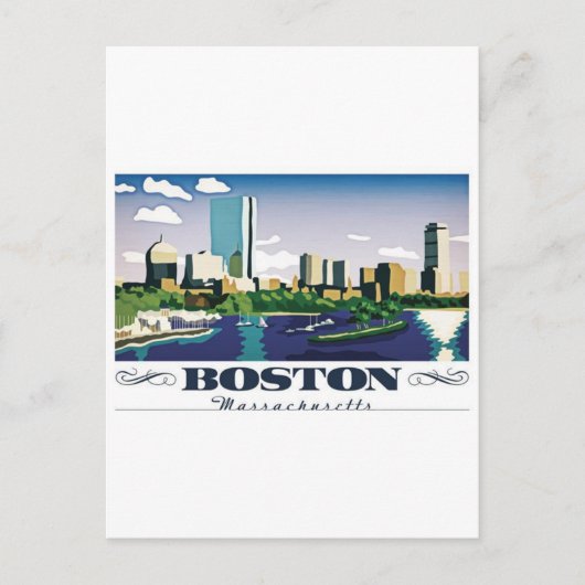 Boston, Massachusetts Briefkaart (Voorkant)