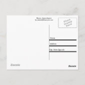 Boston, Massachusetts Briefkaart (Achterkant)