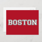 Boston Massachusetts Briefkaart (Voorkant / Achterkant)