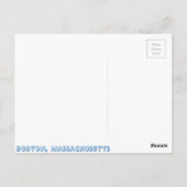 Boston, Massachusetts Briefkaart (Achterkant)