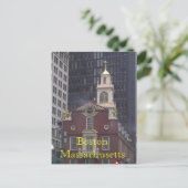 Boston Massachusetts Briefkaart (Staand voorkant)